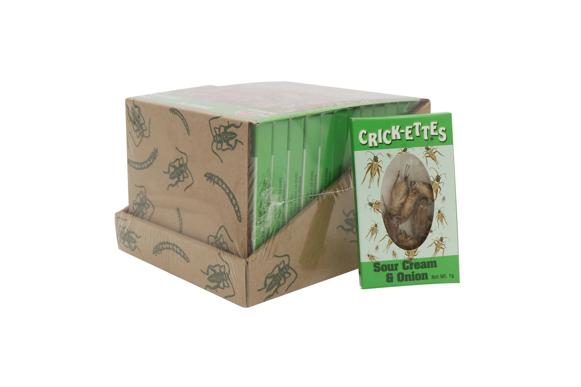 Crick-ettes, Real Cricket Snack, Sour Cream & Onion - - The Puntique