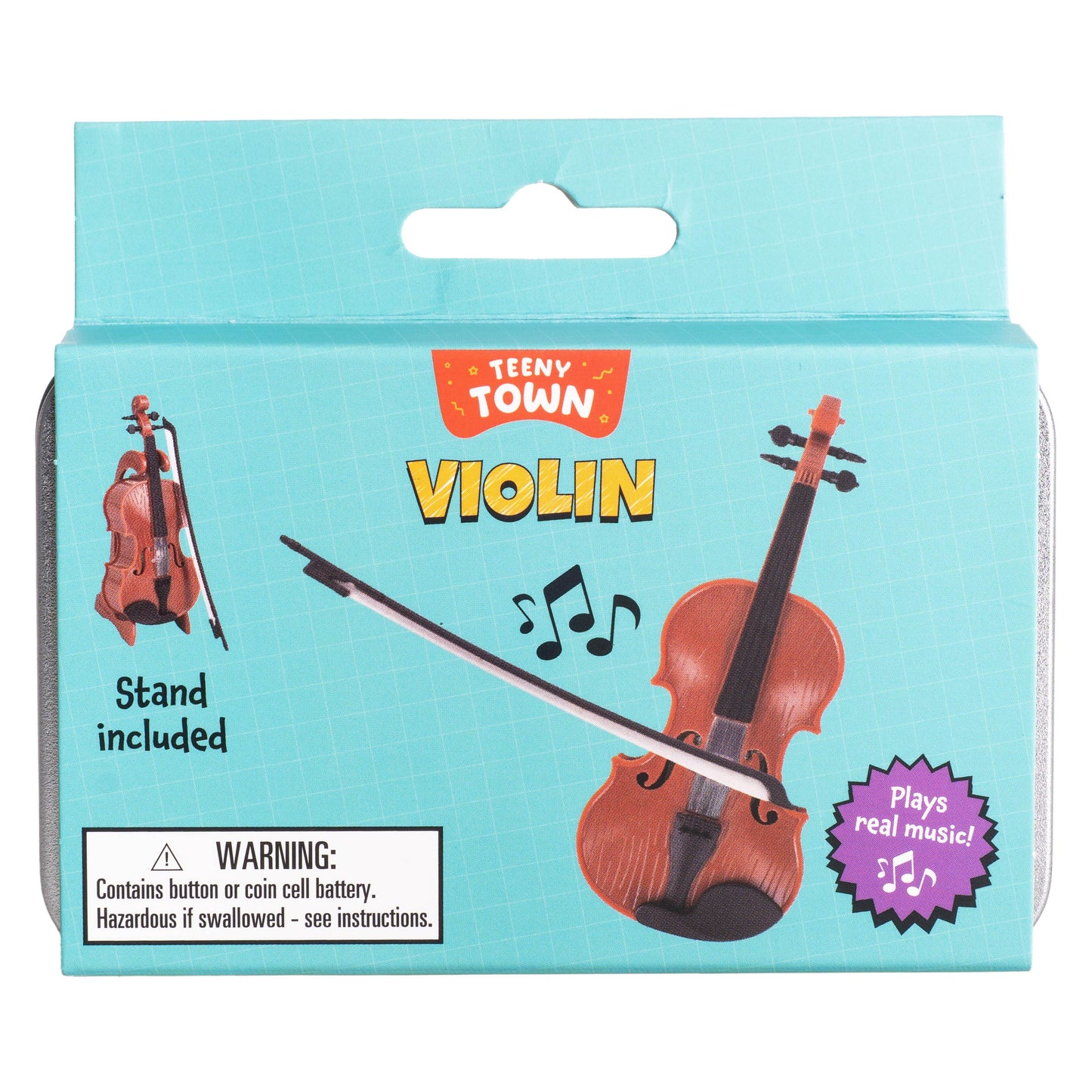 Teeny Town Violin with Sound – Mini Novelty Toy - - The Puntique