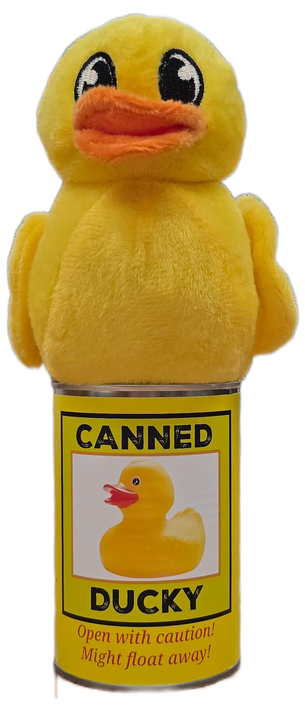 Canned Ducky | Plush Rubber Ducky Stuffed Animal | Gift - - The Puntique