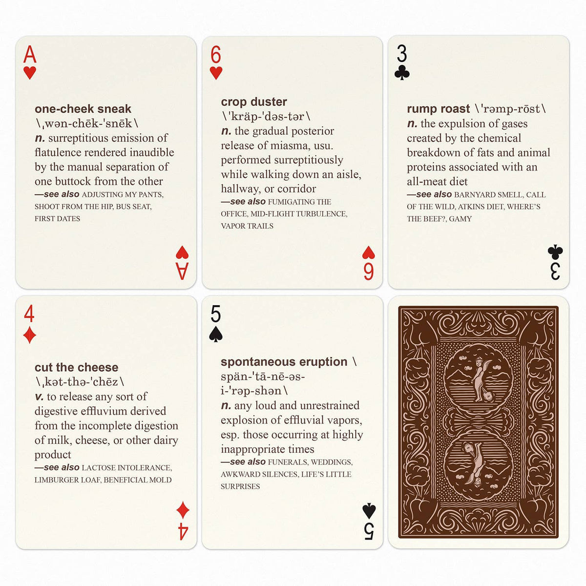 52 Farts Playing Cards Deck - - The Puntique