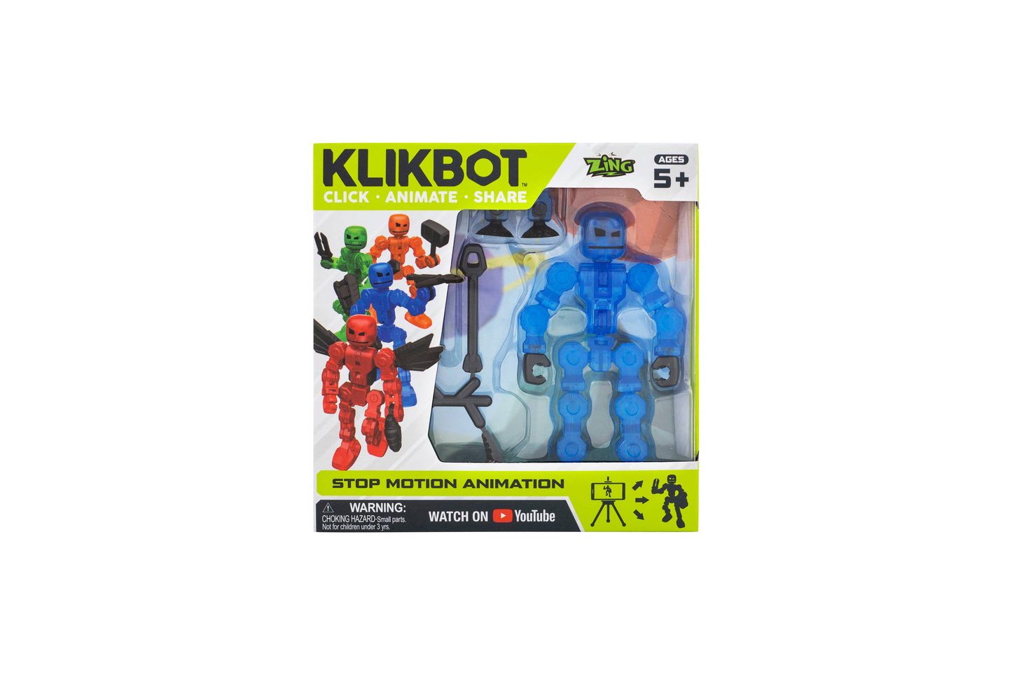 Zing KlikBot Single Pack - Stop Motion Animation Robot - - The Puntique