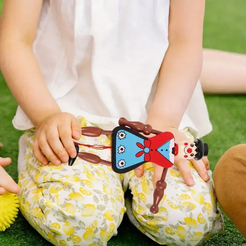 Wooden Marionette Puppets – 7" Handcrafted Pull-String Dolls - - The Puntique