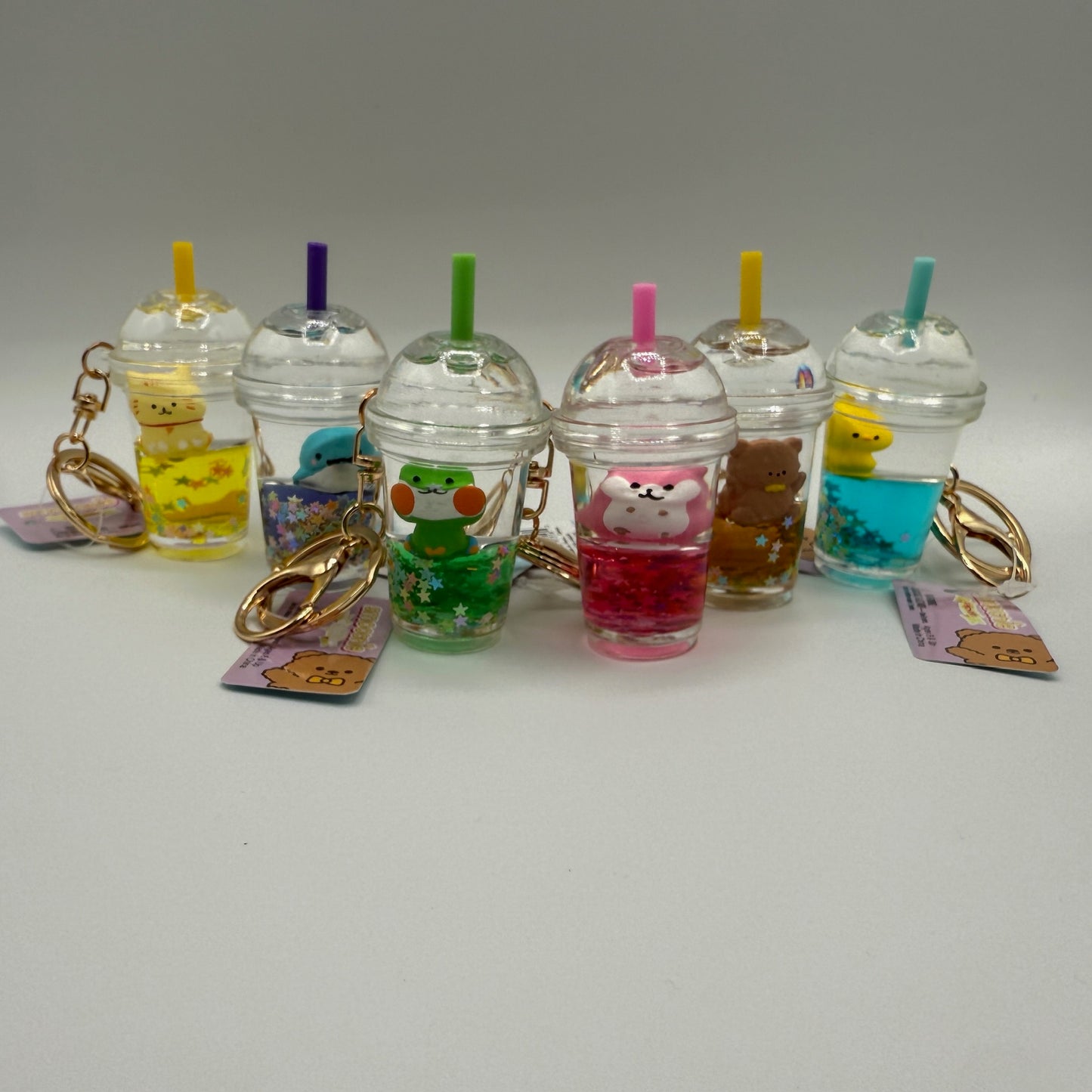 3" Kawaii Animal Smoothie Liquid Clip On - - The Puntique