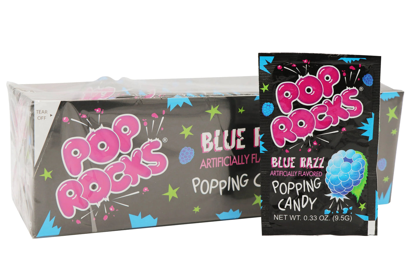 Pop Rocks, Blue Razz, 0.33oz - - The Puntique