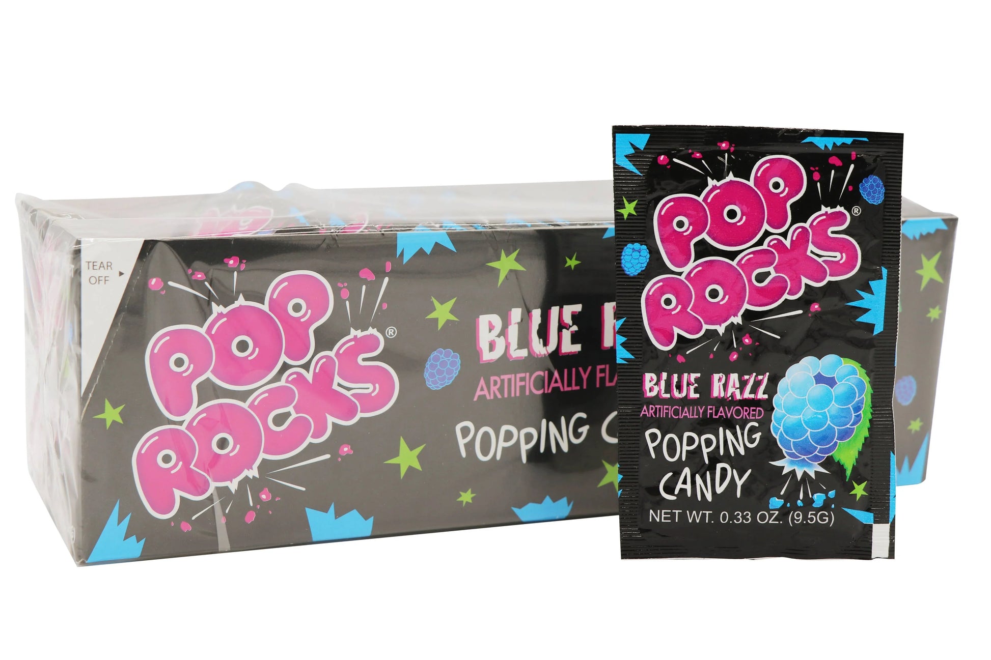 Pop Rocks, Blue Razz, 0.33oz - - The Puntique