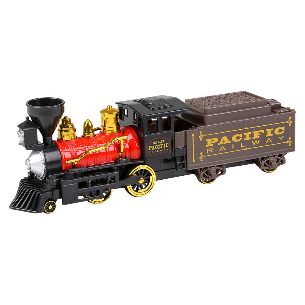 10" Steam Engine Locomotive Diecast Pull Back