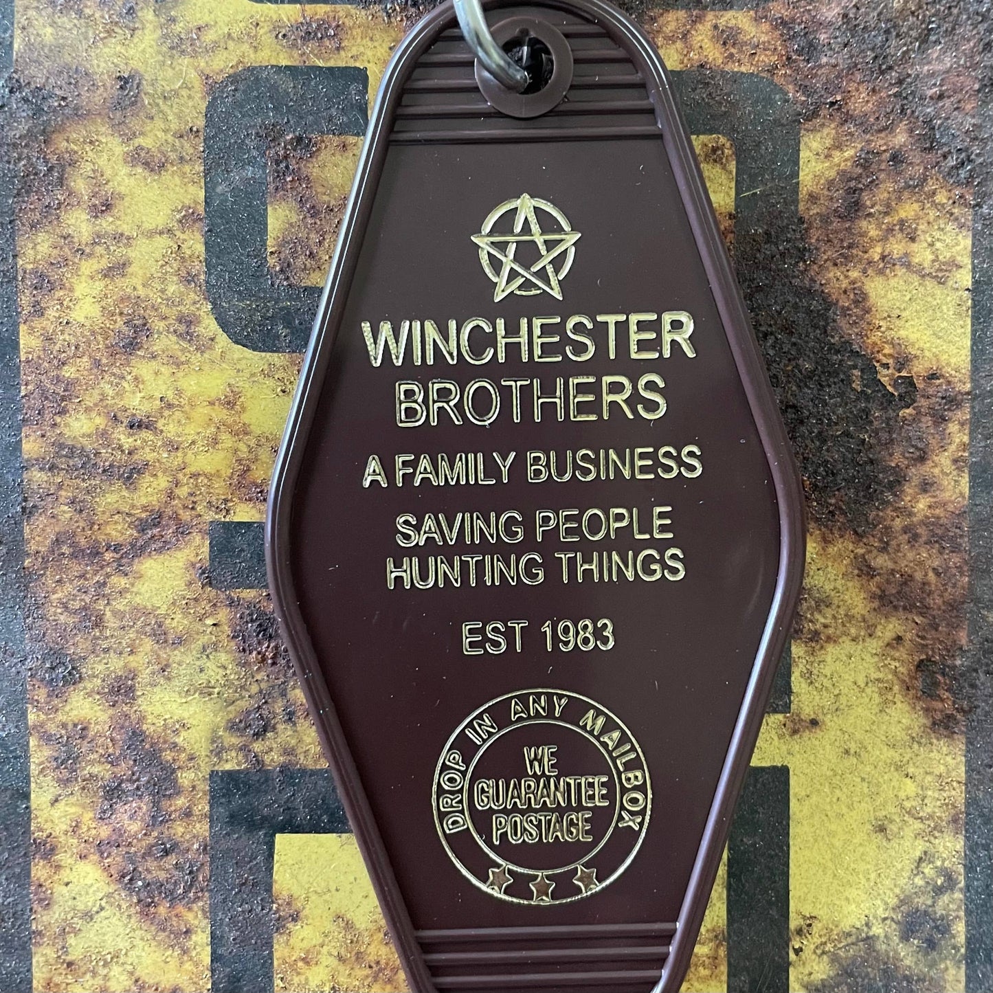 Winchester Brothers (Supernatural) - Motel Key Fob - - The Puntique