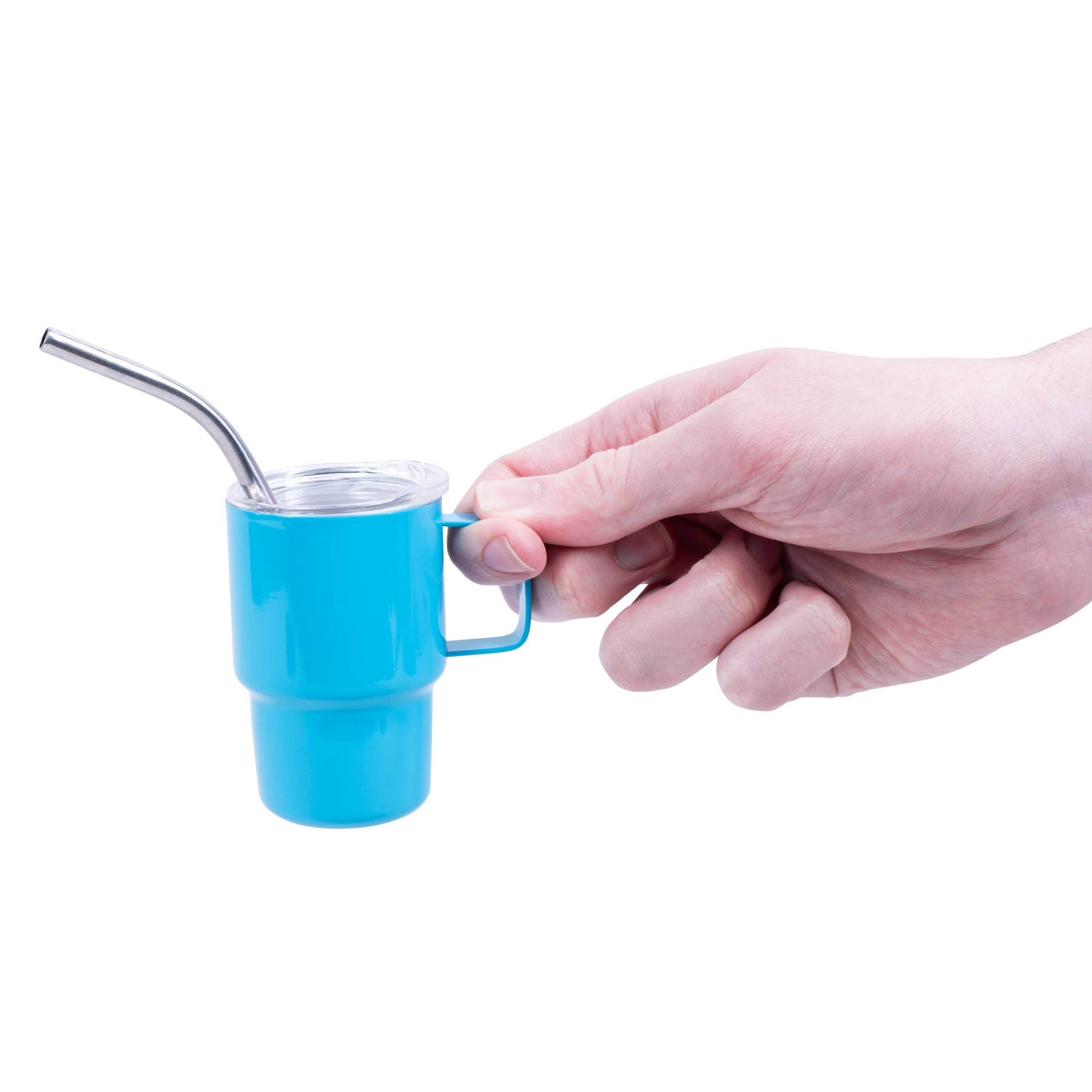 Teeny Town Mini Travel Mug & Straw – Novelty Gift - - The Puntique