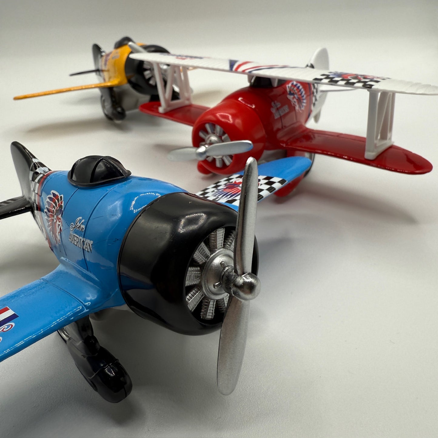 6.5" Diecast Pull Back Classic Wing Airplane - - The Puntique