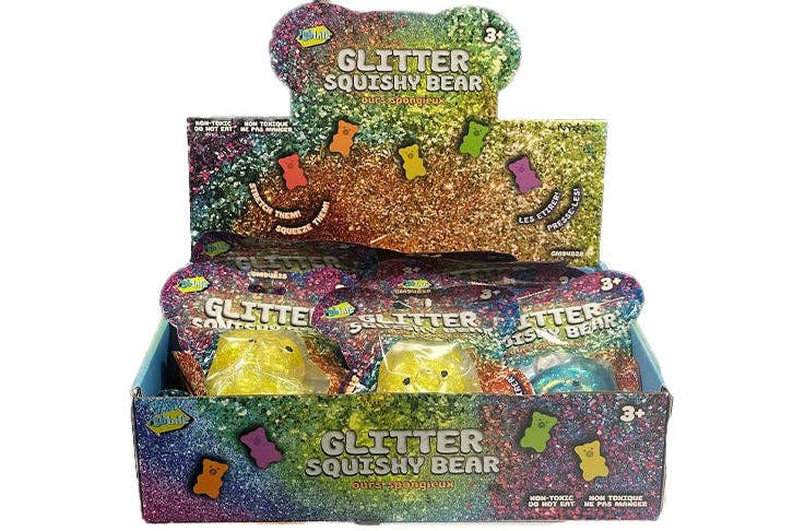 Glitter Squish Bear Sensory Toys - - The Puntique