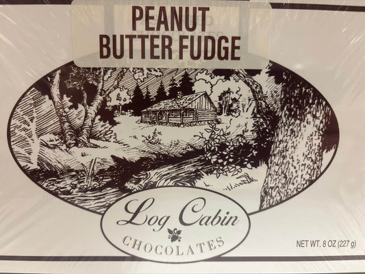 Log Cabin Chocolates - Fudge 8 oz - Log Cabin Chocolates