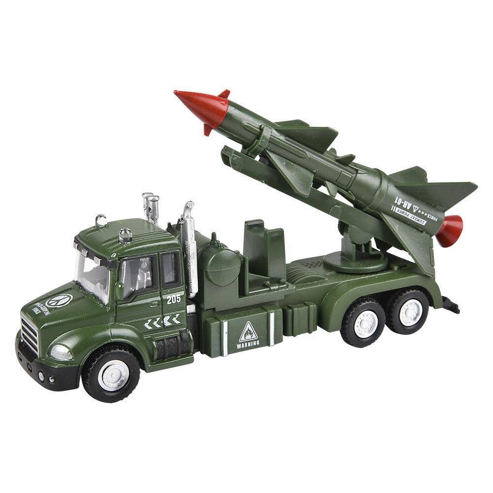 6" Diecast Pull Back Military Vehicles