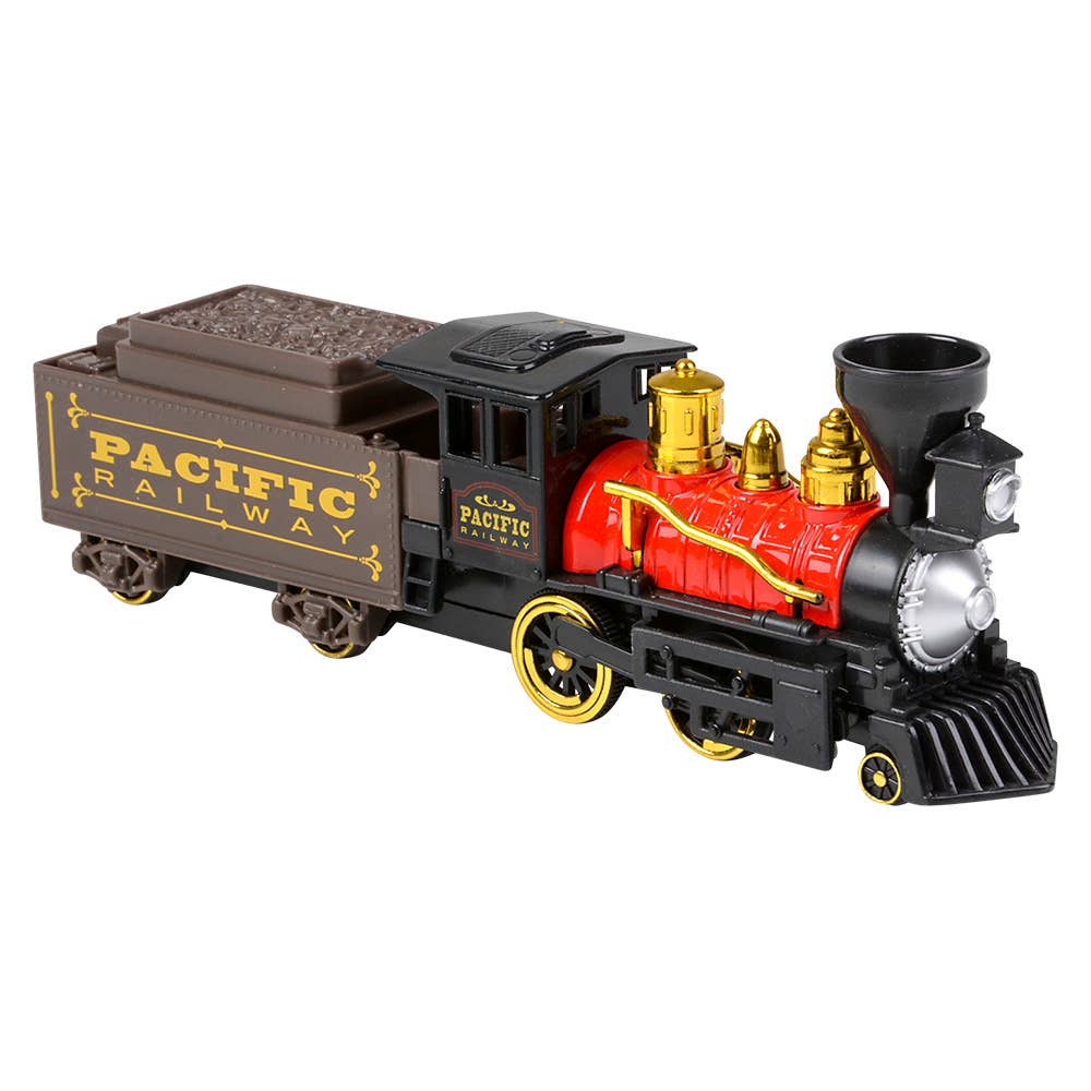10" Steam Engine Locomotive Diecast Pull Back