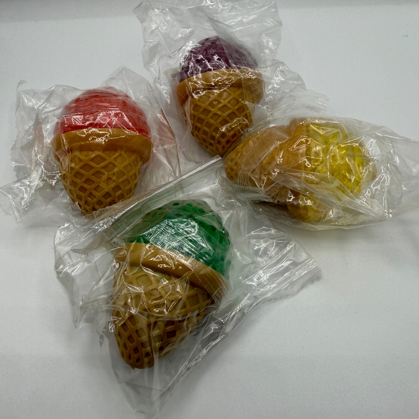 3.5" BEADED SQUISH ICE CREAM CONE - Cone - The Puntique