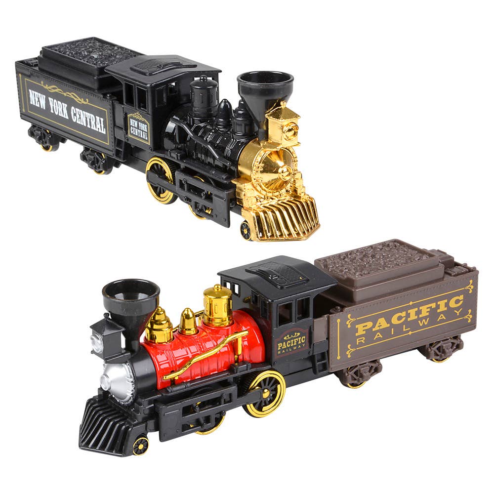 10" Steam Engine Locomotive Diecast Pull Back