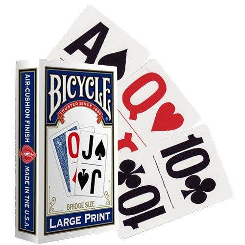 Bicycle Large Print Cards (Blue) - Cardshouse