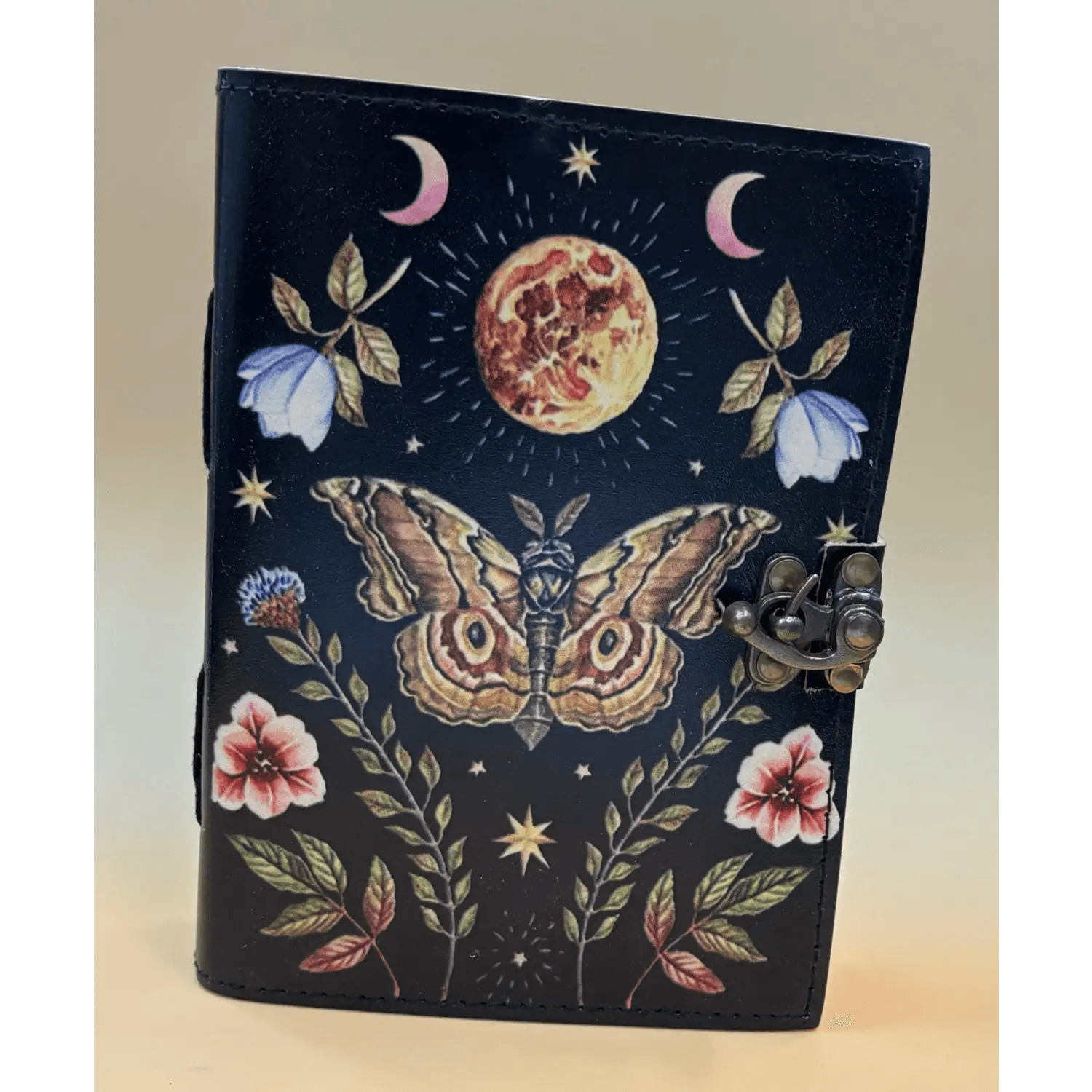 5in x 7in Leather Journal ’Lunar Moth’ - szco