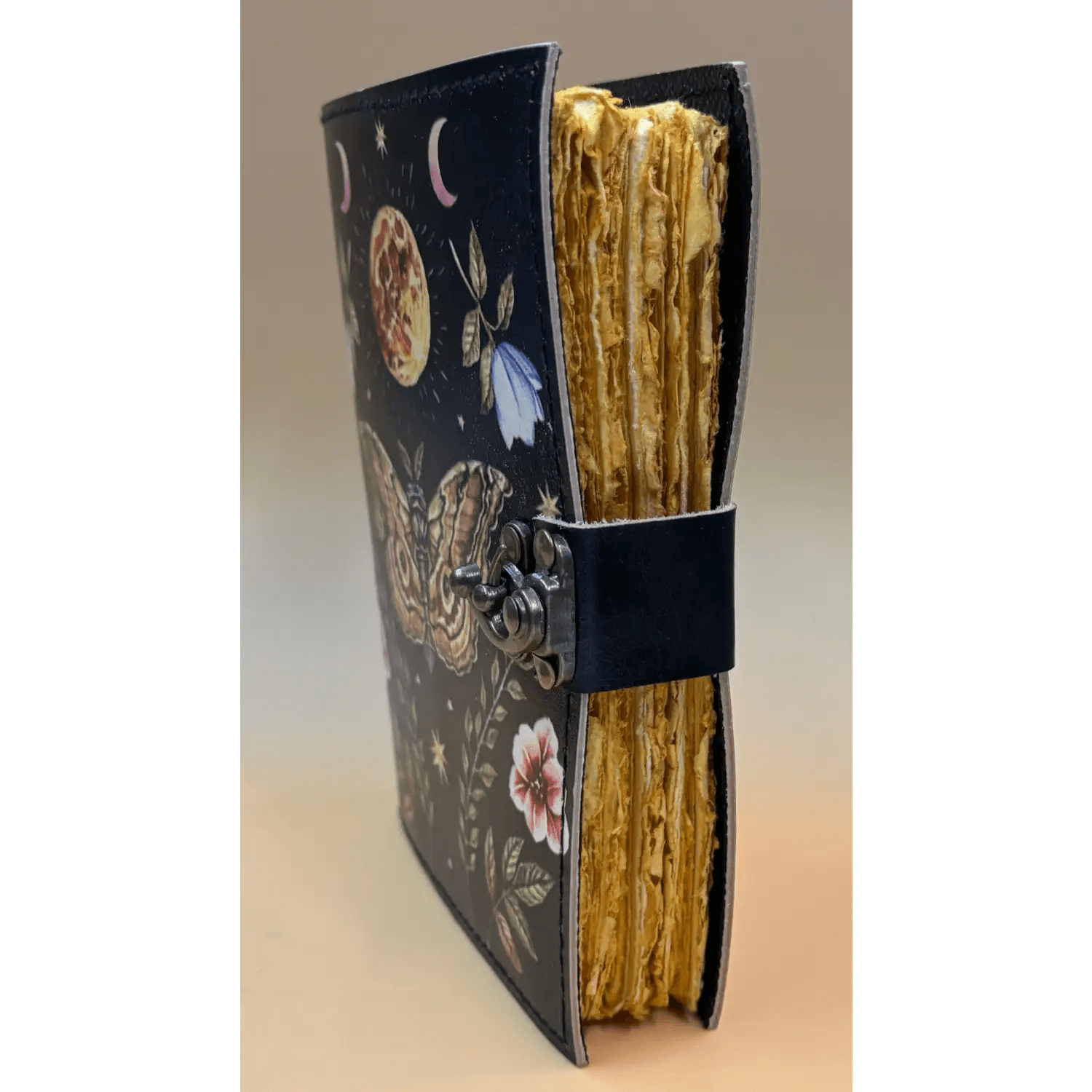 5in x 7in Leather Journal ’Lunar Moth’ - szco