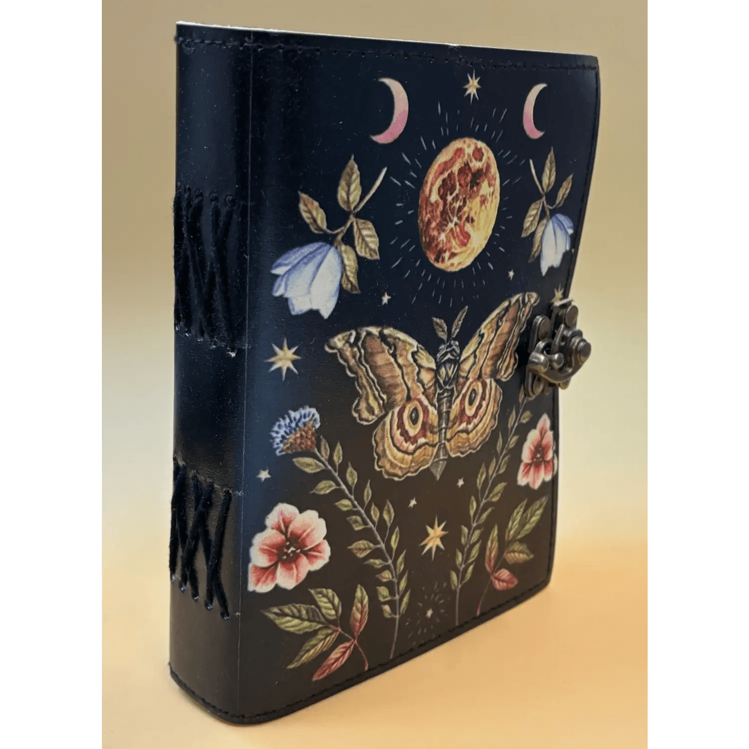 5in x 7in Leather Journal ’Lunar Moth’ - szco