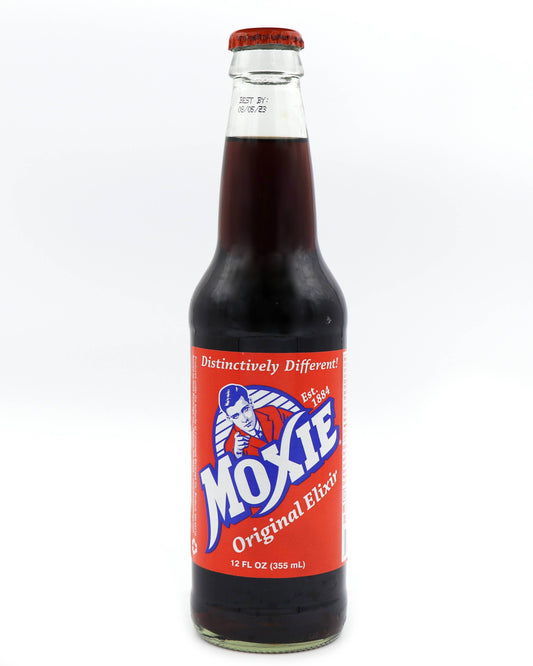 Moxie Soda, 12oz Glass Bottle 12ct - Grandpa Joe's Candy Shop