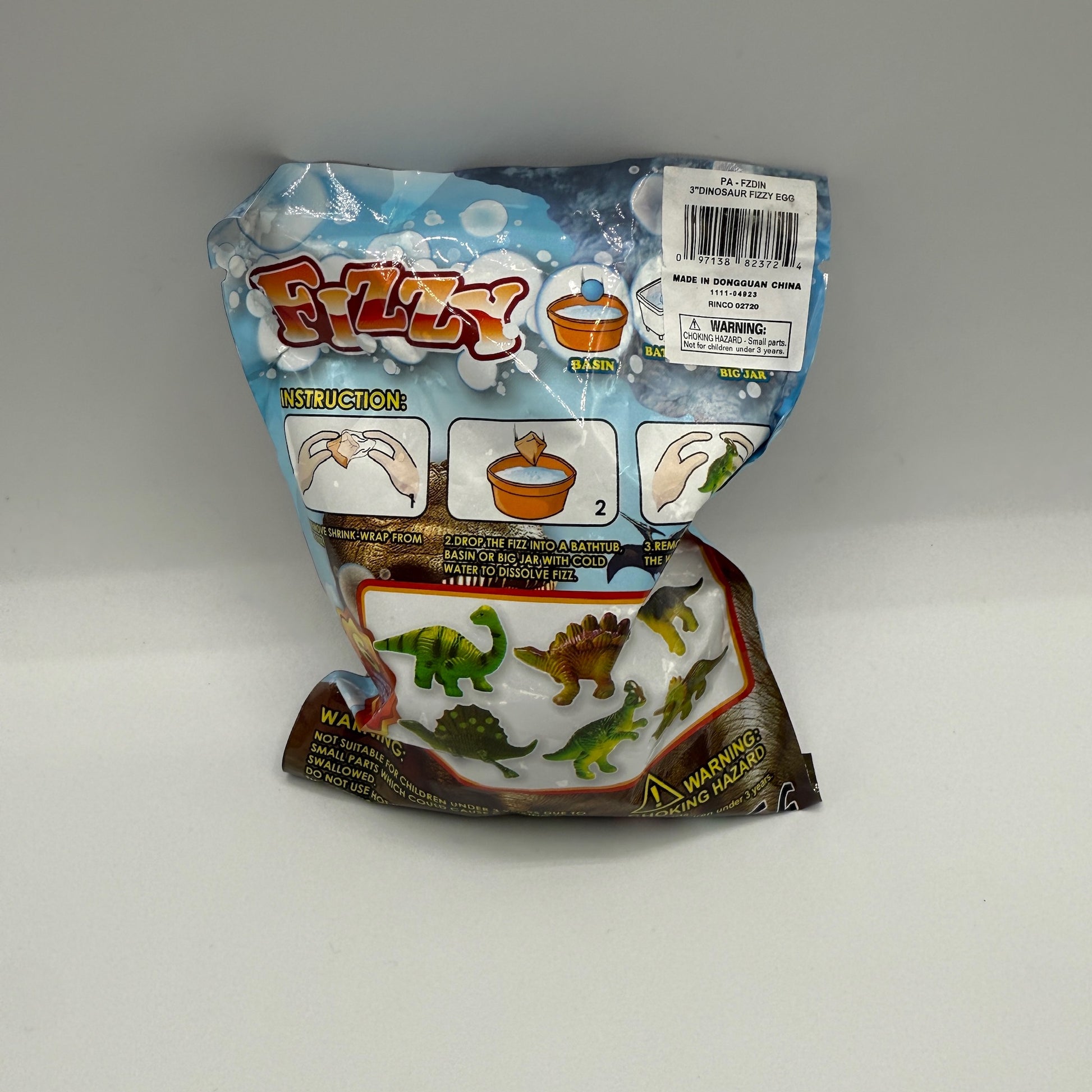 3" DINOSAUR FIZZY EGG - - The Puntique