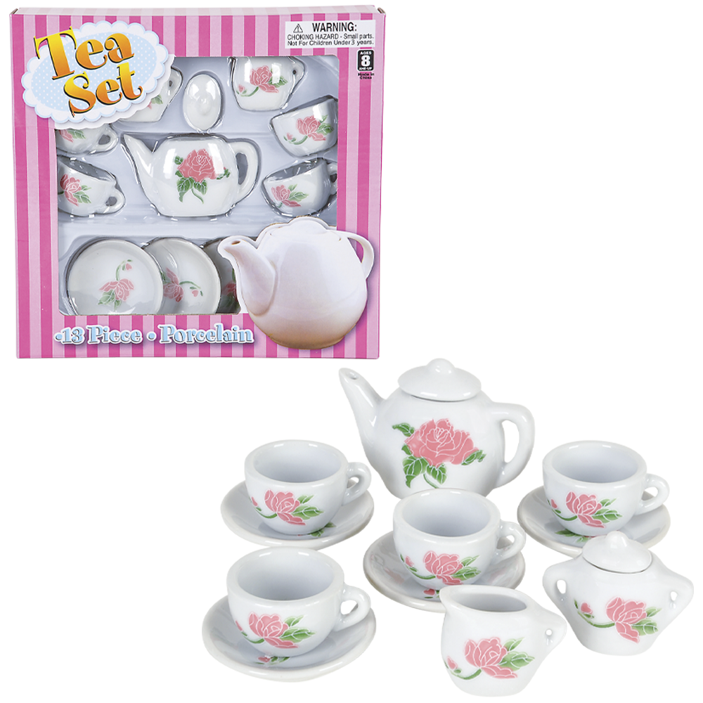 CERAMIC TEA SET 13PCS - - The Puntique