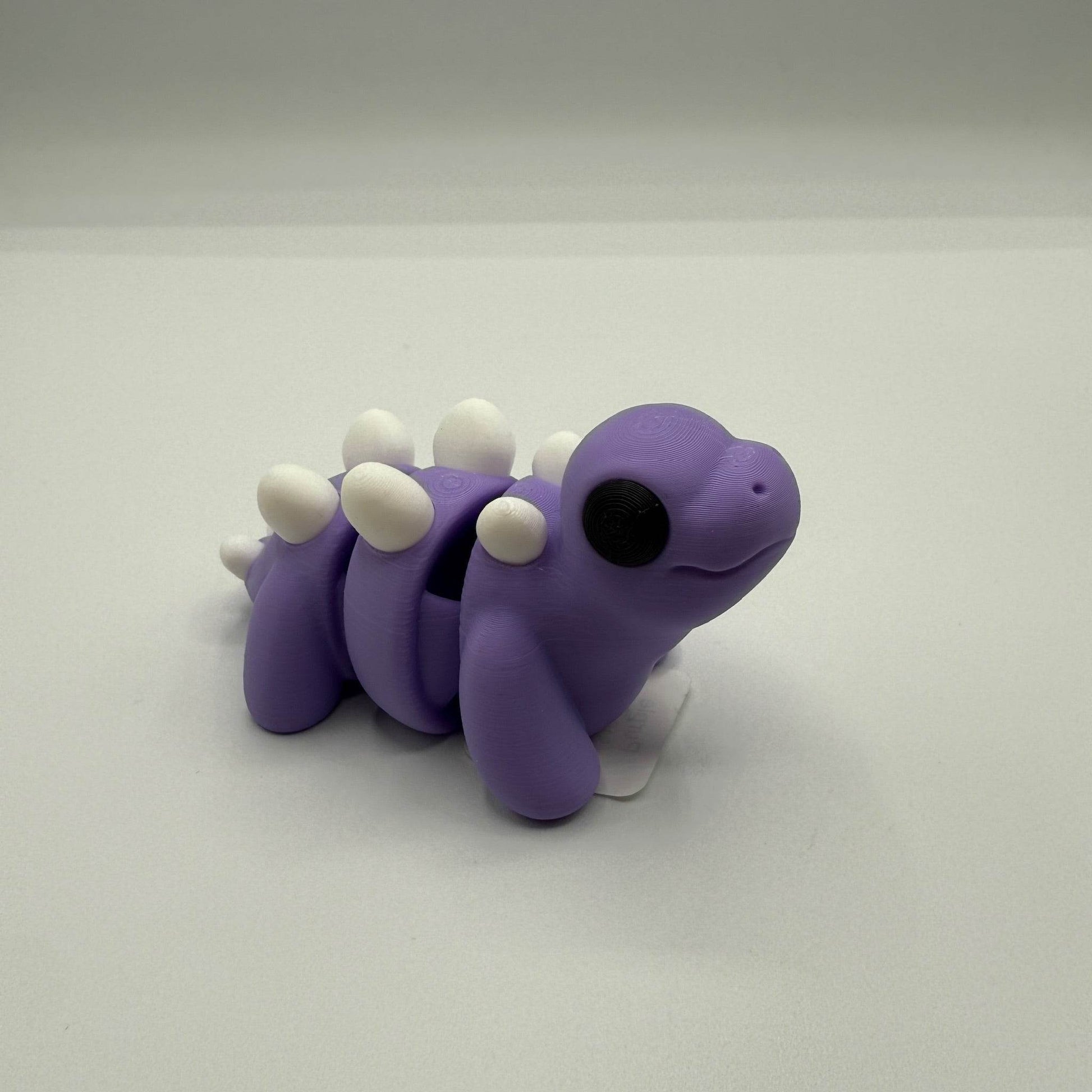 Medium 3D Figures POS - Purple Stegosaurus - The Puntique