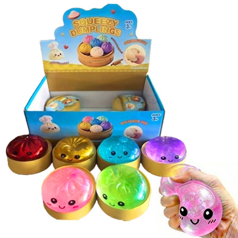 Squishy Glitter Dumpling Round - Glitter - The Puntique