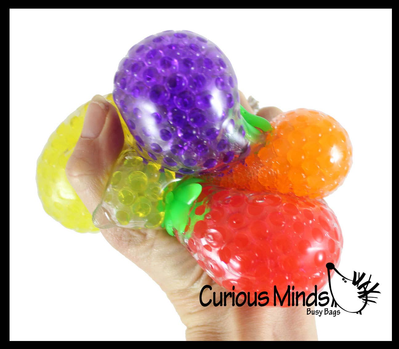 1 Fruit Water Bead Filled Squeeze Stress Balls - - The Puntique
