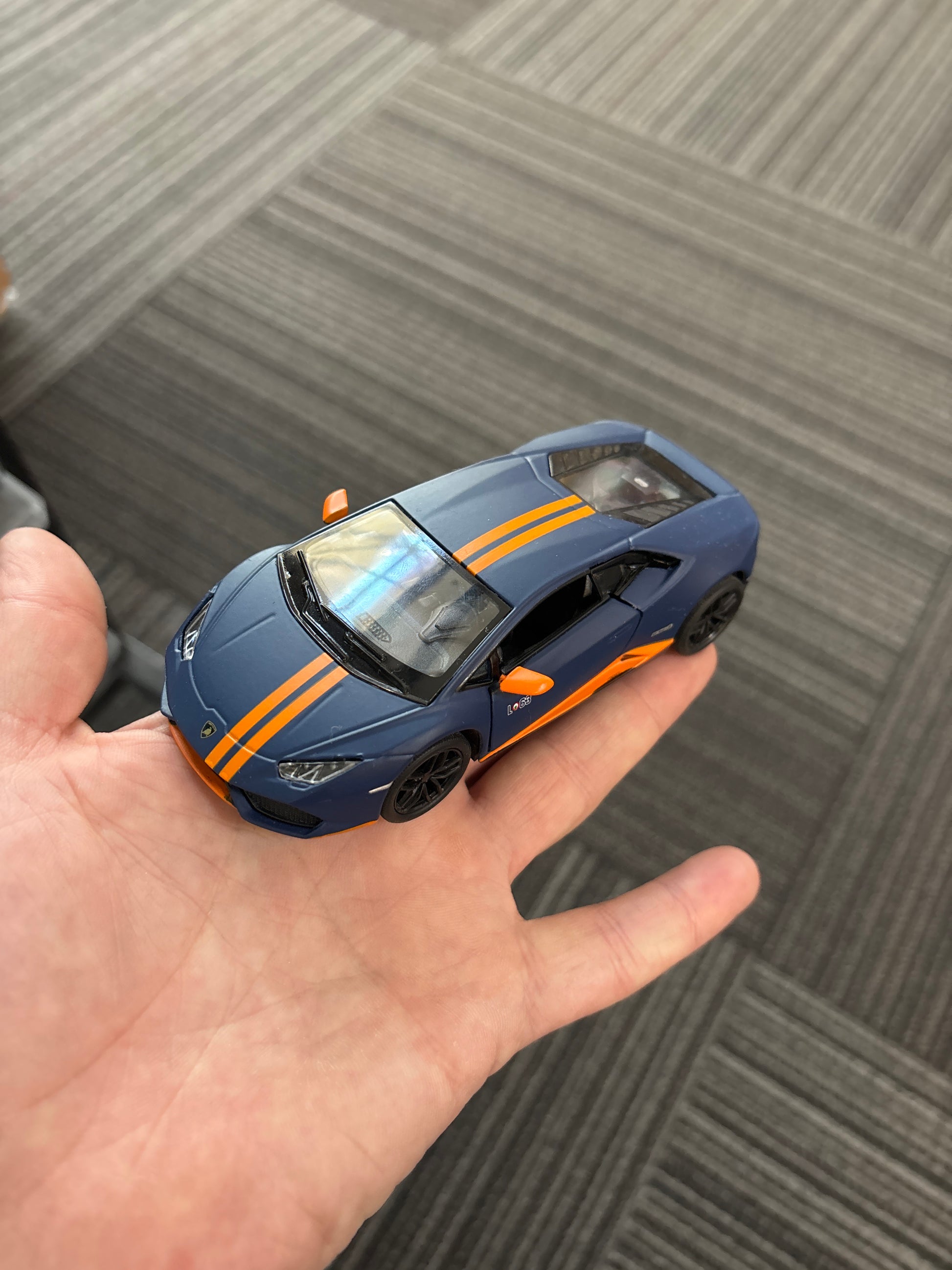 5" Diecast Pull Back Lamborghini Huracan LP 610-4 - Blue - The Puntique