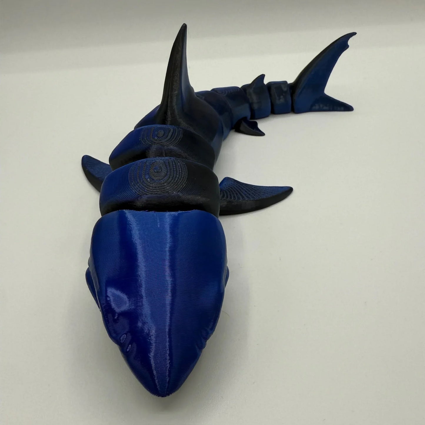 10” 3D printed articulated Shark - - The Puntique