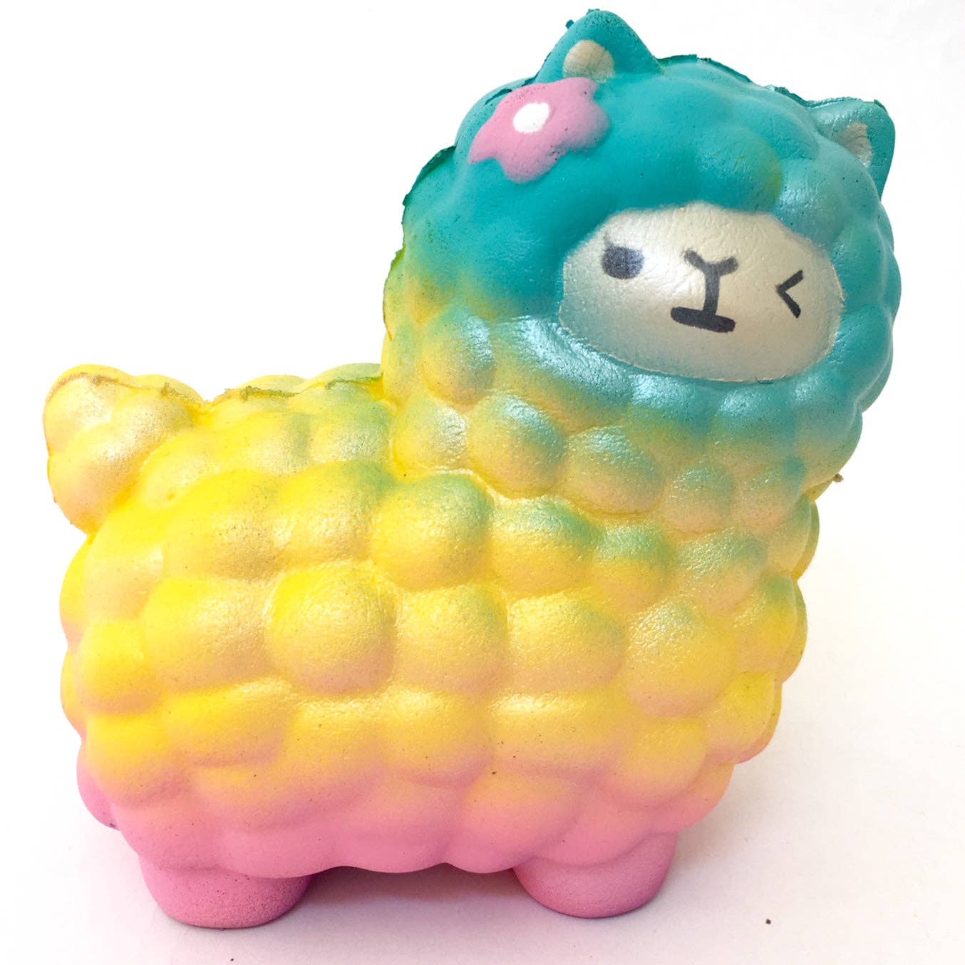 Rainbow Llama Squishy - - The Puntique