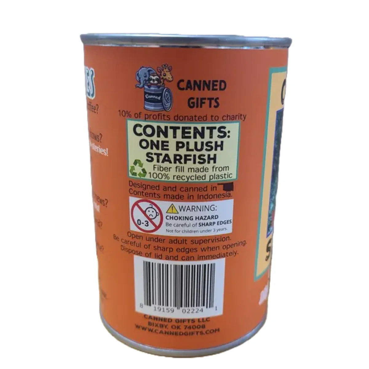 Stella the Canned Starfish - Eco-Friendly Plush w/Jokes - - The Puntique