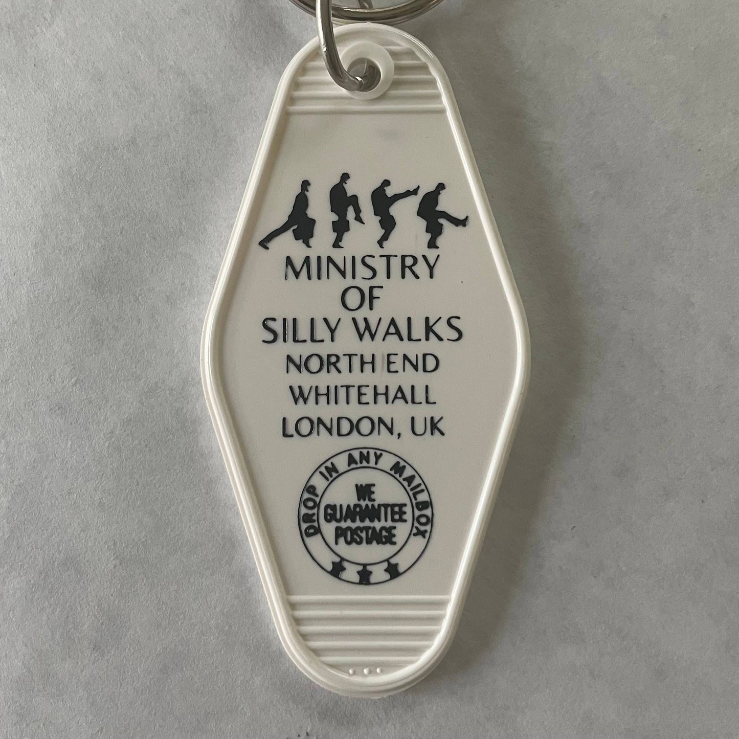 Ministry of Silly Walks (Monty Python) - Motel Key Fob - - The Puntique