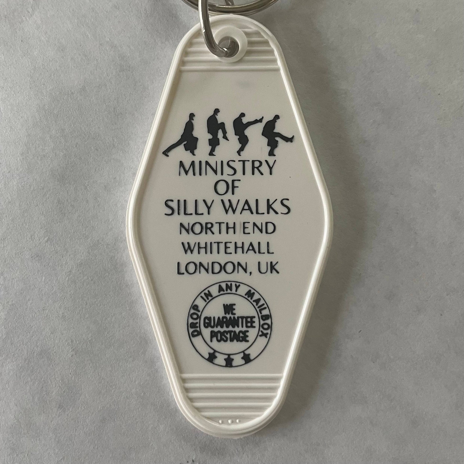 Ministry of Silly Walks (Monty Python) - Motel Key Fob - - The Puntique