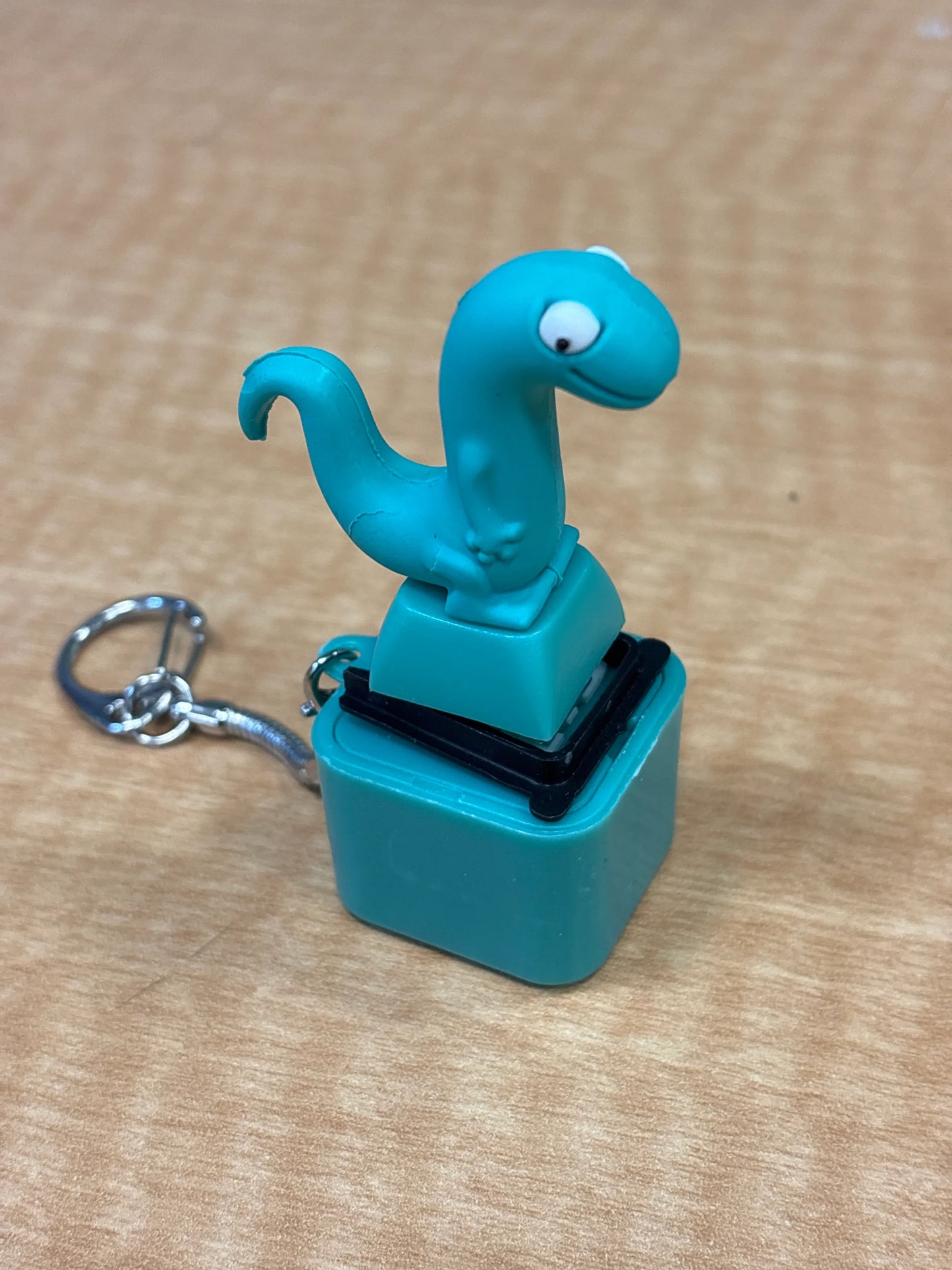 Animal Rechargeable Keyboard Fidget Clicker Sound Keychain with LED Light - Lizard - The Puntique