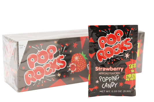 Pop Rocks, Strawberry, 0.33oz, 24Ct Case - - The Puntique