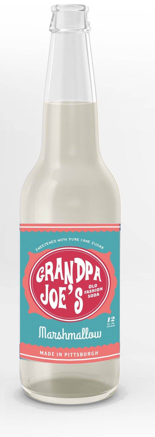 Grandpa Joe's Marshmallow Soda, 12oz Glass Bottle - Grandpa Joe's Candy Shop