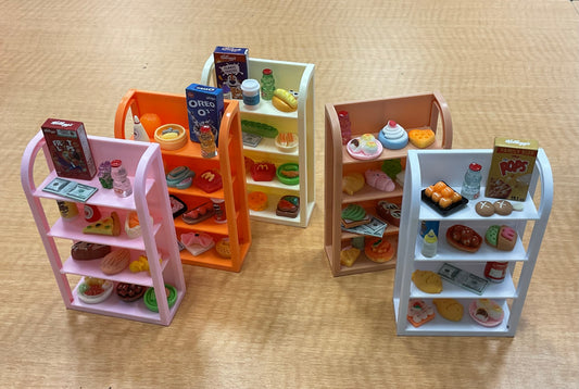 5” Miniature Grocery Display Shelf