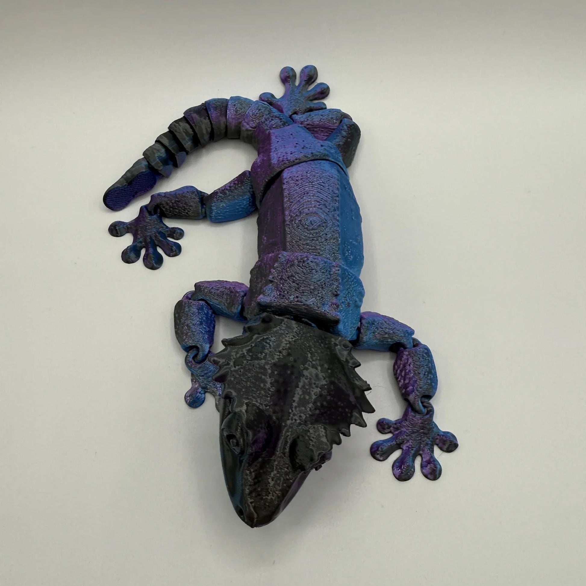 10” 3D printed articulated Crested Gecko - - The Puntique