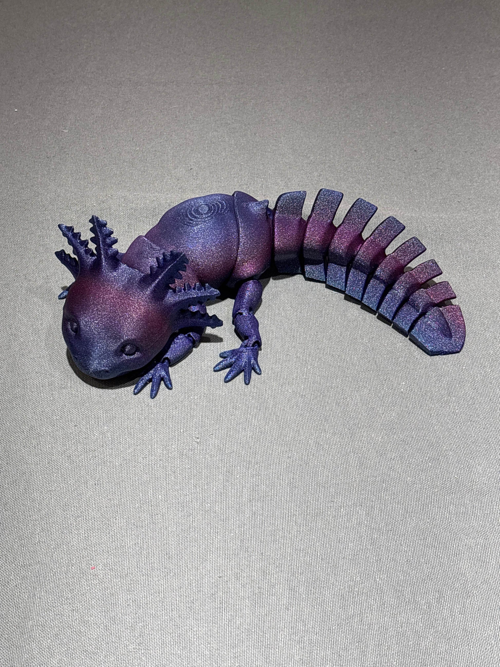 10” 3D printed articulated Axolotl - Fresh Prints of Bel Air