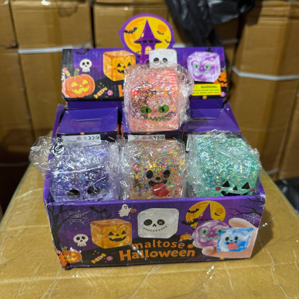 Light Up Halloween Sugar Squish Cube - - The Puntique