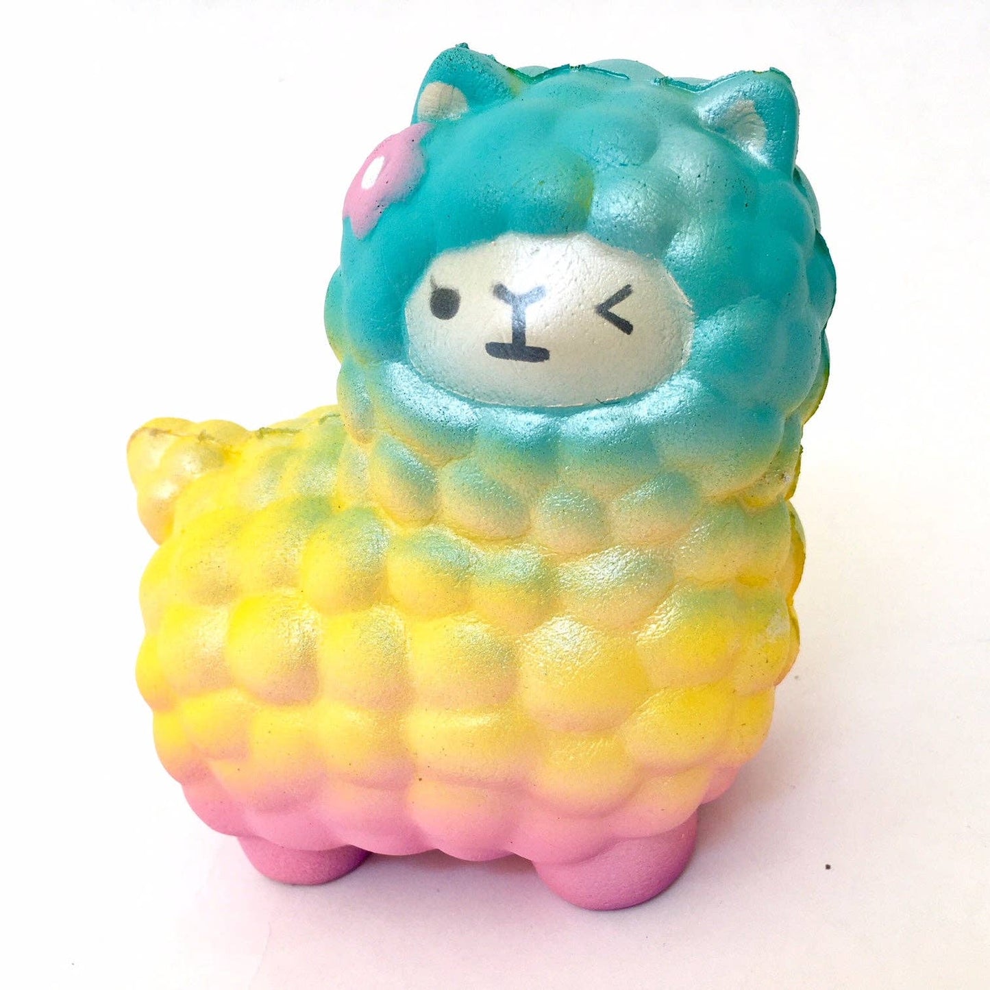 Rainbow Llama Squishy - - The Puntique
