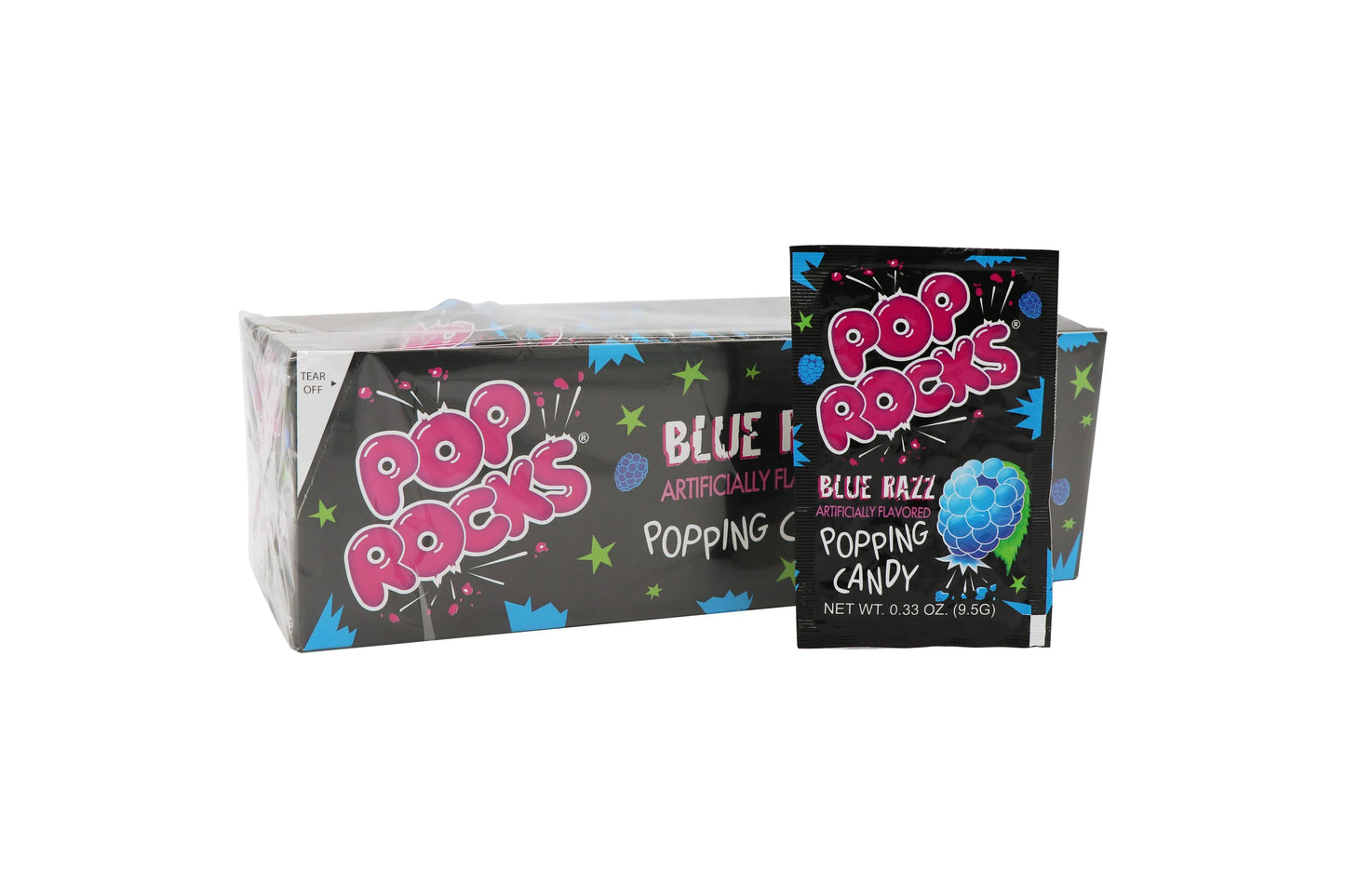 Pop Rocks, Blue Razz, 0.33oz - - The Puntique