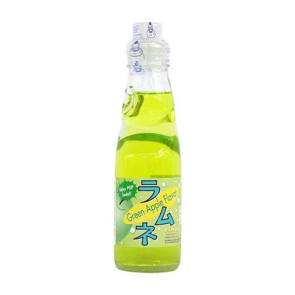 Fuji Soda (Ramune) Green Apple 200ml (Japan) - - The Puntique