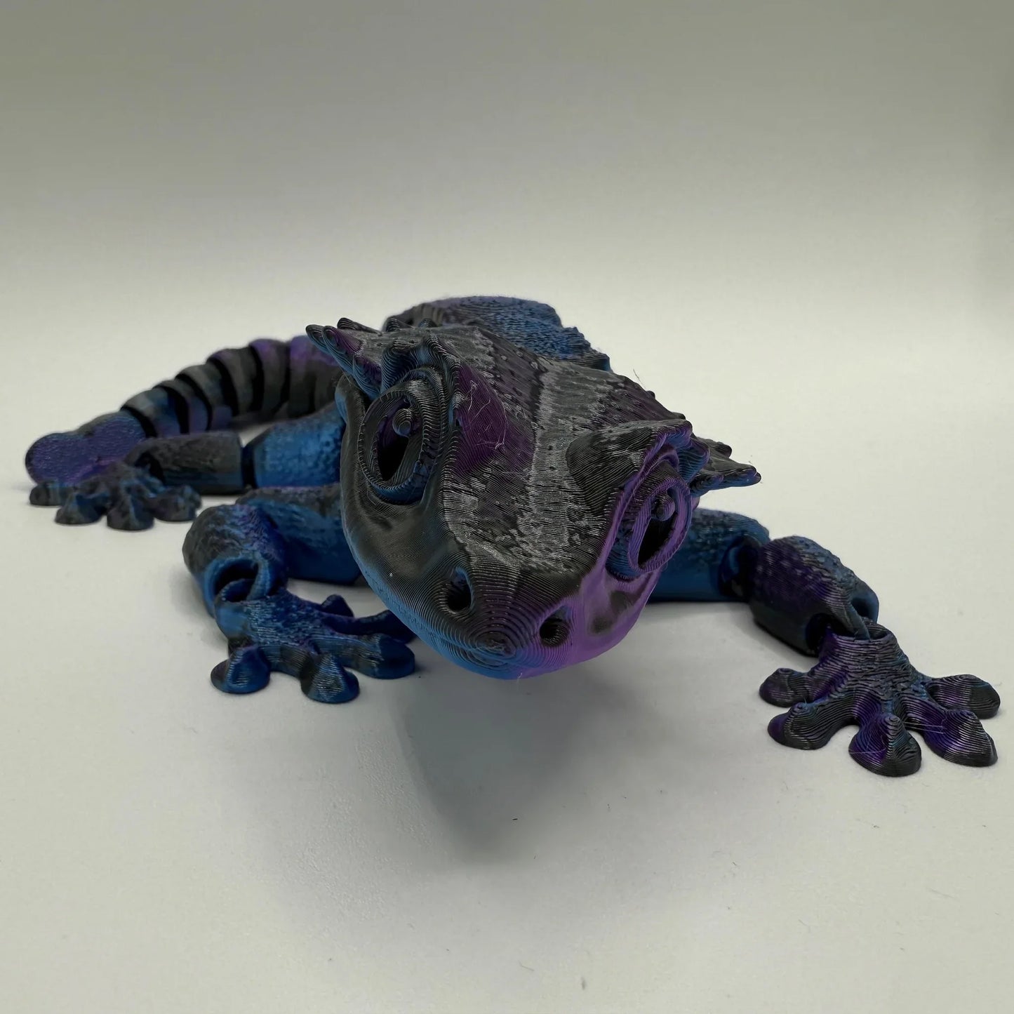 10” 3D printed articulated Crested Gecko - - The Puntique