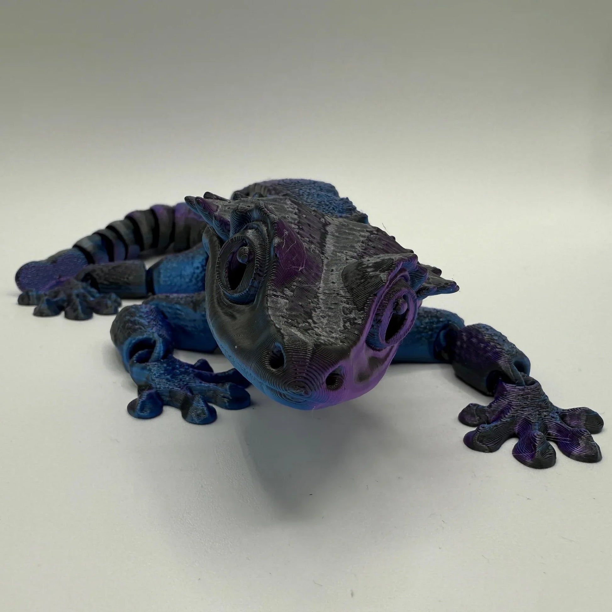 10” 3D printed articulated Crested Gecko - - The Puntique