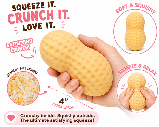 Peanut Crunch Squishy Toy - - The Puntique