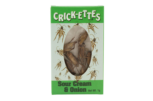 Crick-ettes, Real Cricket Snack, Sour Cream & Onion - - The Puntique