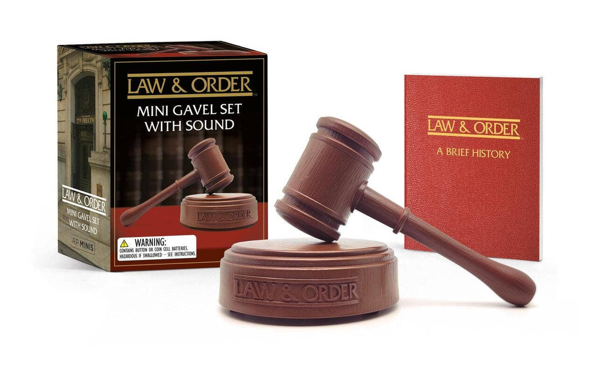 Law & Order: Mini Gavel Set With Sound - - The Puntique